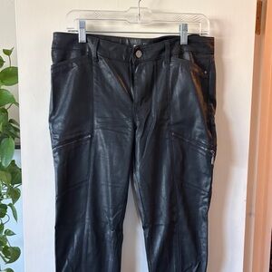 Black Skinny Leather Jeans
